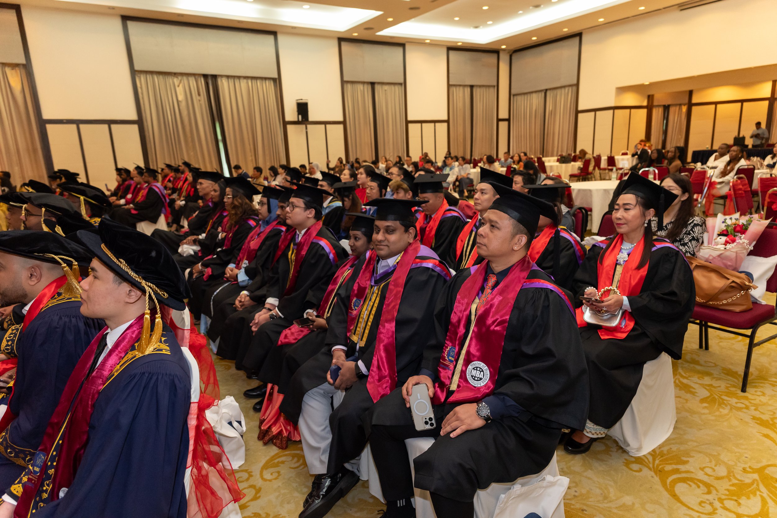 Graduates seated